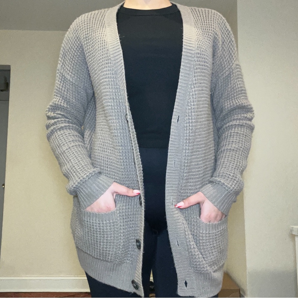 Cozy Beige Cardigan Sweater
